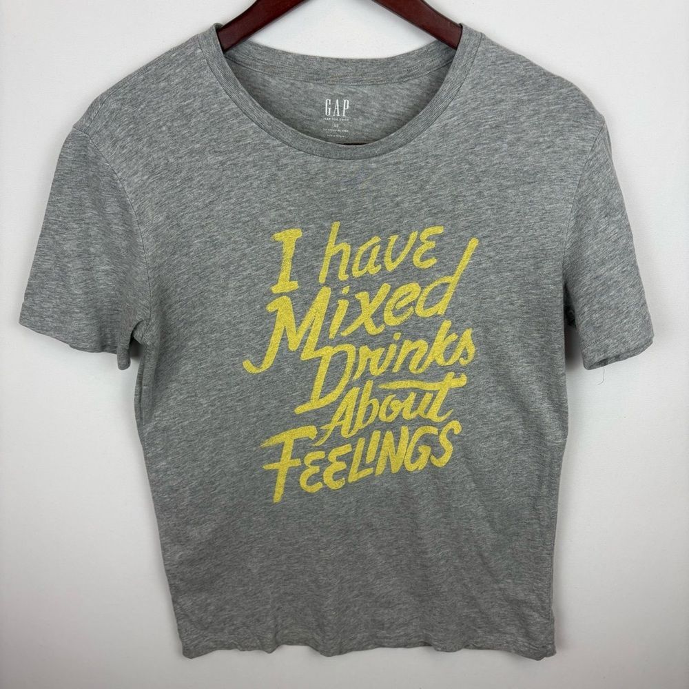 Gap Graphic T-shirt "Mixed drinks about feelings"